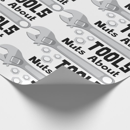 Nuts über Tools Geschenkpapier (Ecke)