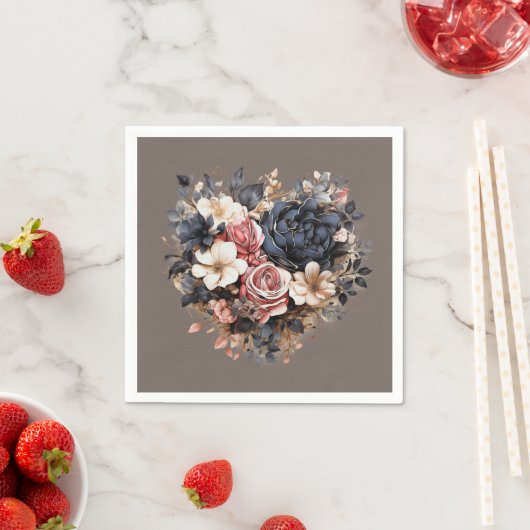 Nutshell Brown Navy White Pink Dusche Serviette (Beispiel)