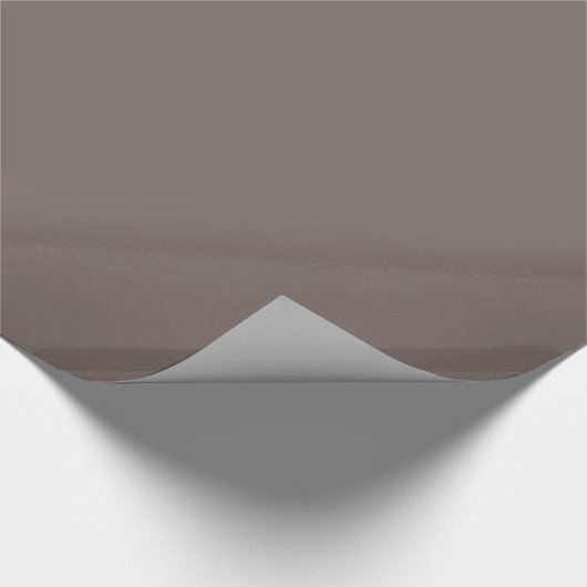 Nutshell Brown Solid Color Geschenkpapier (Ecke)