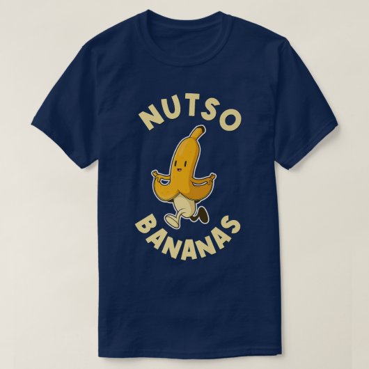 Nutso Bananas Funny Mental Health 5919 2717 T-Shirt (Design vorne)