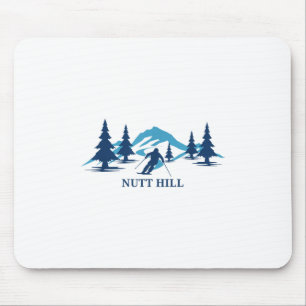 Nutt Hill Wisconsin Ski Resort Skifahrer _1 Mousepad