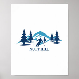 Nutt Hill Wisconsin Ski Resort Skifahrer _1 Poster