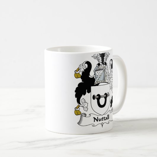 Nuttall Familienwappen Kaffeetasse (VorderseiteRechts)