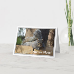 Nutte Birthday Eichhörnchen Personalisiert Karte
