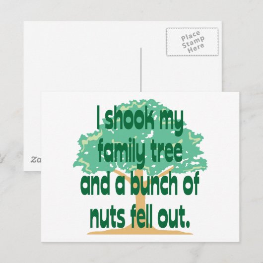 Nutte Family Postkarte (Vorne/Hinten)