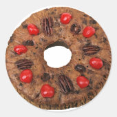 Nuttier als Fruitcake Runder Aufkleber (Vorderseite)