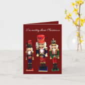 "Nutty about Chrstmas" Karte (Gelbe Blume)