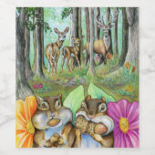 Nutty Buddies Weinetikett (Einzelnes Label)