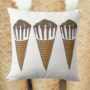 Nutty Buddy Ice Cream Cone Peanuts Schokolade Kissen