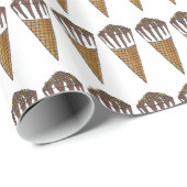 Nutty Buddy Schokolade Erdnusseis Creme Cone Geschenkpapier (Rolleneckpunkt)