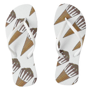 Nutty Buddy Schokoladeneis Süßigkeiten Shop Cone Badesandalen