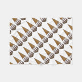 Nutty Buddy Vanilla Peanut Ice Cone Feinschmecker Fleecedecke (Vorderseite (Horizontal))
