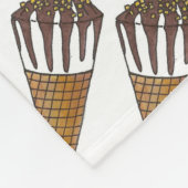 Nutty Buddy Vanilla Peanut Ice Cone Feinschmecker Fleecedecke (Ecke)