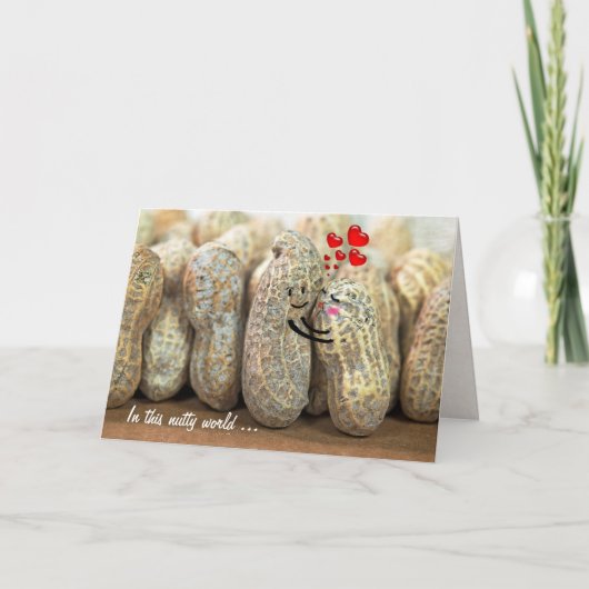 Nutty Couple Wedding Anniversary Karte (Vorderseite)