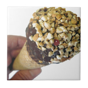 Nutty Ice Creme Cone Fliese