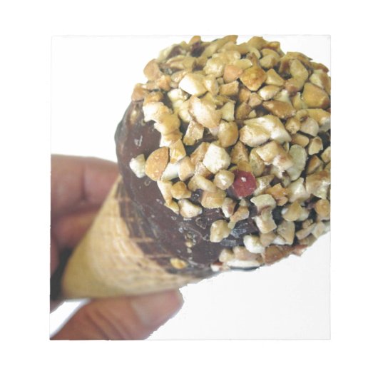 Nutty Ice Creme Cone Notizblock (Vorderseite)