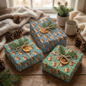 Nutty & Nice: Eichhörnchen-Thrapping Paper Geschenkpapier Set