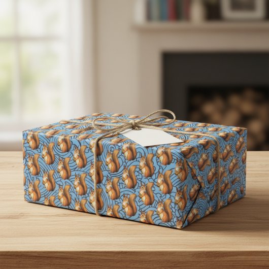 Nutty & Nice: Eichhörnchen-Thrapping Paper Geschenkpapier Set