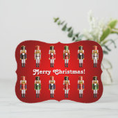 Nutty Nutcracker Feiertagskarte (Stehend Vorderseite)