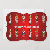 Nutty Nutcracker Feiertagskarte (Vorderseite)