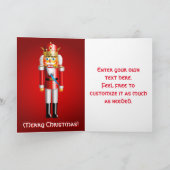 Nutty Nutcracker King Feiertagskarte (Innenseite)