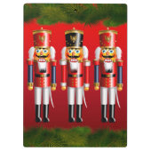 Nutty Nutcracker Soldatinnen in militärischen Unif Klemmbrett (Rückseite)