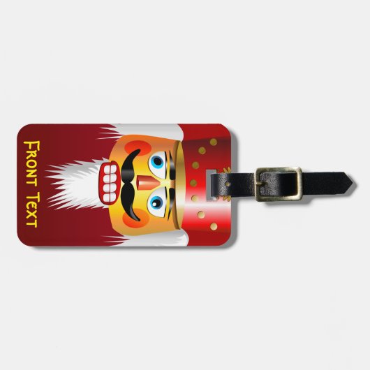 Nutty Nutcracker Toy Soldier Gepäckanhänger (Vorderseite horizontal)