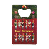 Nutty Nutcracker Toy Soldiers Geldbeutel Flaschenöffner (Vorderseite)