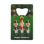 Nutty Nutcracker Toy Soldiers Geldbeutel Flaschenöffner (Rückseite)
