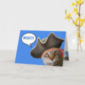 Nutty Pirate Cat Karte (Gelbe Blume)