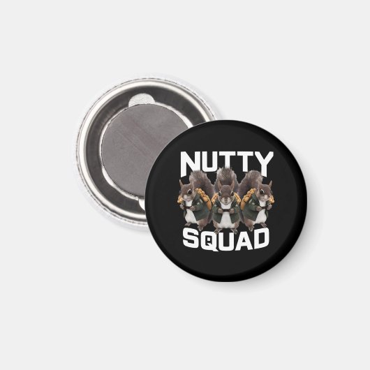 Nutty Squad, Eichhörnchen Snack Squad Magnet (Vorderseite/Rückseite)