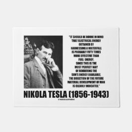 Nutzbarmachung eines Wasserfallsuns Energie Tesla Fußmatte