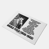 Nutzbarmachung eines Wasserfallsuns Energie Tesla Fußmatte (Schrägansicht)