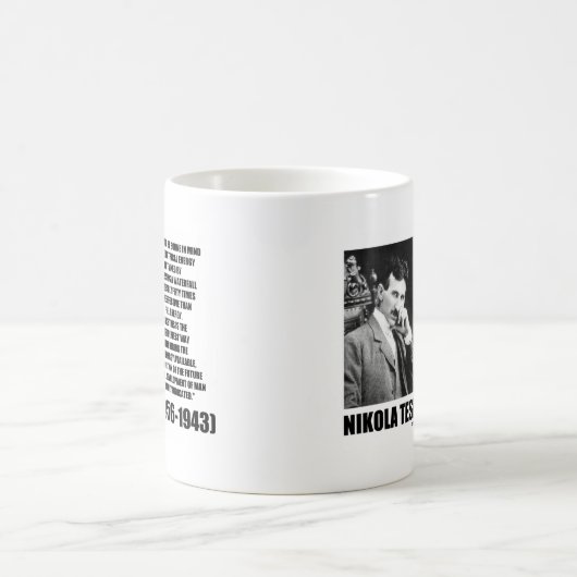 Nutzbarmachung eines Wasserfallsuns Energie Tesla Kaffeetasse (Mittel)