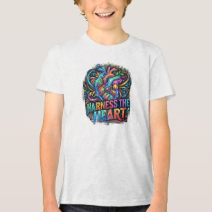 Nutze das Herz Inspirierendes T-Shirt-Design Tri-Blend Shirt