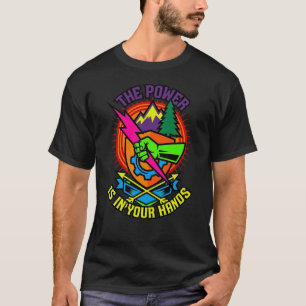 Nutze das Sturm T-Shirt – Cyberpunk Motivation