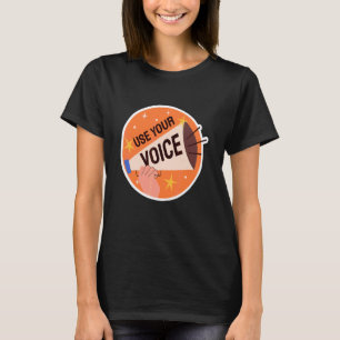 Nutze Deine Stimme Retro-Marsch für die Menschenre T-Shirt