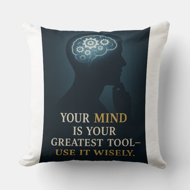Nutze den Power deines Geistes Kissen (Vorderseite)