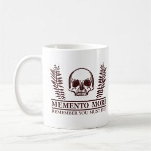 Nutze den Tag Memento Mori Totenkopf Kaffeetasse