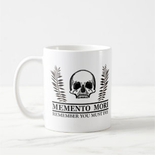 Nutze den Tag Memento Mori Totenkopf Kaffeetasse