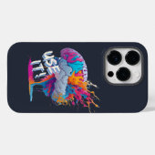 Nutze es - Farbiger Gehirn-Splash Case-Mate iPhone Hülle (Rückseite (Horizontal))
