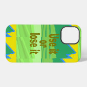 Nutze es oder verliere es Weihnachtsgeschenk iPhone Hülle (Rückseite (Horizontal))