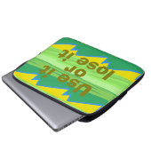 Nutze es oder verliere es Weihnachtsgeschenk Laptopschutzhülle (Vorne Knopf)