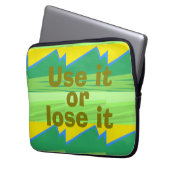 Nutze es oder verliere es Weihnachtsgeschenk Laptopschutzhülle (Vorderseite Links)