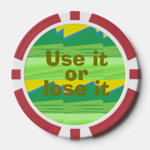 Nutze es oder verliere es Weihnachtsgeschenk Pokerchips