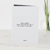 NUTZEN - DENKEN SIE AN IHRE KARTE (Rückseite)