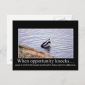 Nutzen Sie die Gelegenheit mit beiden Händen und t Postkarte (Vorne/Hinten)