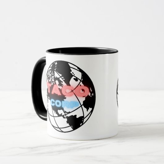 Nutzen Sie die Taco Corp Tasse Design (Vorderseite Links)