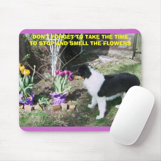 NUTZEN SIE DIE ZEIT, UM DIE BLUME ZU VERSCHMELZEN MOUSEPAD (Mit Mouse)