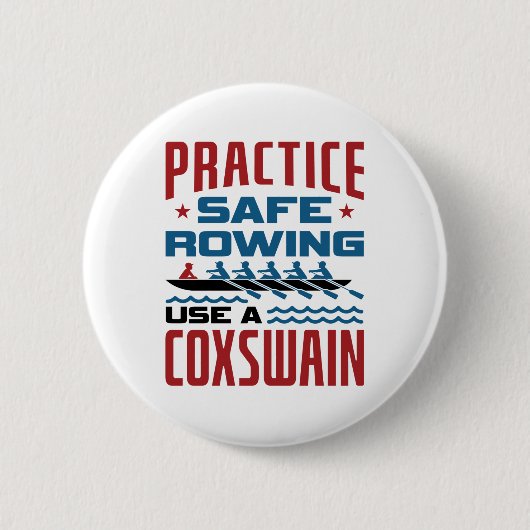 Nutzen Sie einen Coxswain Funny Rower, um den sich Button (Vorderseite)